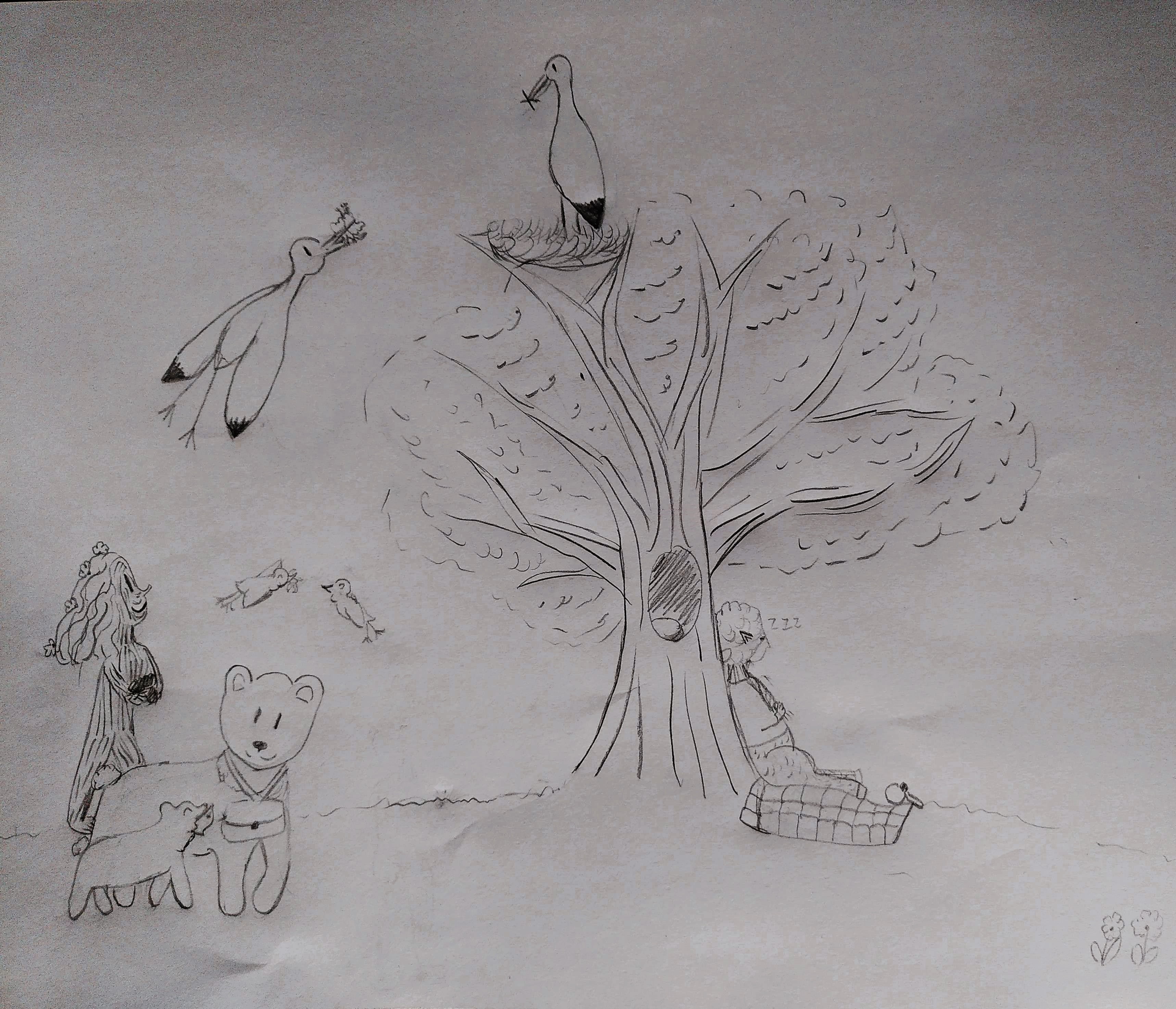 Lumière à travers les&nbsp;feuilles